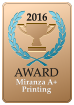 2016  AWARD  Miranza A+Printing