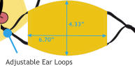4.33” 6.70” Adjustable Ear Loops