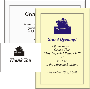 Invites and Annoucements