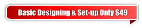 Basic Designing & Set-up Only $49