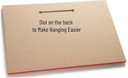 Slot on the back to Make Hanging Easier