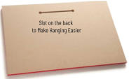 Slot on the back to Make Hanging Easier