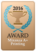 2016  AWARD  Miranza A+Printing