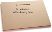 Slot on the back to Make Hanging Easier
