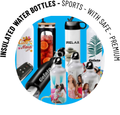 INSULATED WATER BOTTLES - SPORTS - WITH SAFE - PREMIUM