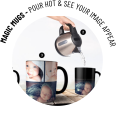 MAGIC MUGS - POUR HOT & SEE YOUR IMAGE APPEAR