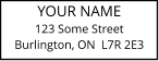 YOUR NAME 123 Some Street Burlington, ON  L7R 2E3
