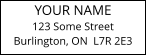 YOUR NAME 123 Some Street Burlington, ON  L7R 2E3