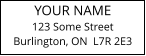 YOUR NAME 123 Some Street Burlington, ON  L7R 2E3